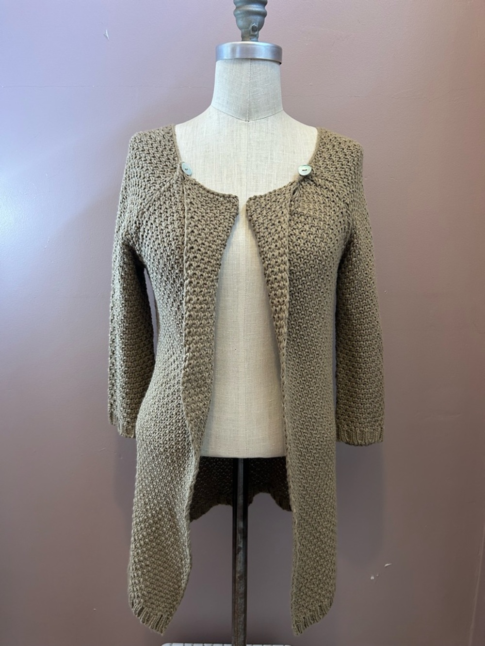 Berretti Women’s Crochet Sweater Made in Italy Size S